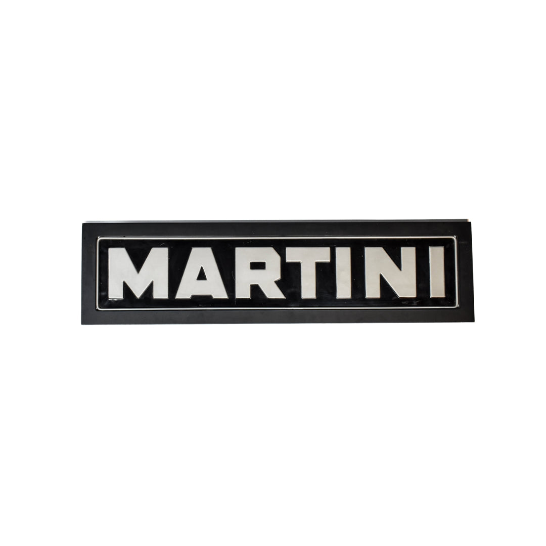 Martini Bar Sign Large Metal Used Sign 36 x 9 1/2 Black Grey