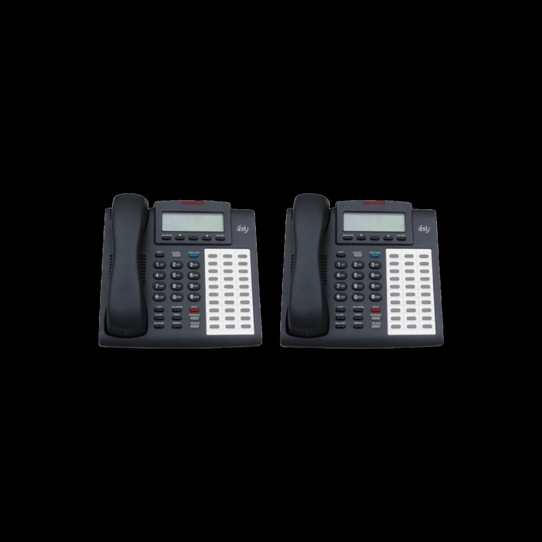 ESI Landline Phone Commercial Business 48 Key Programable Corded Phone Set of 2x