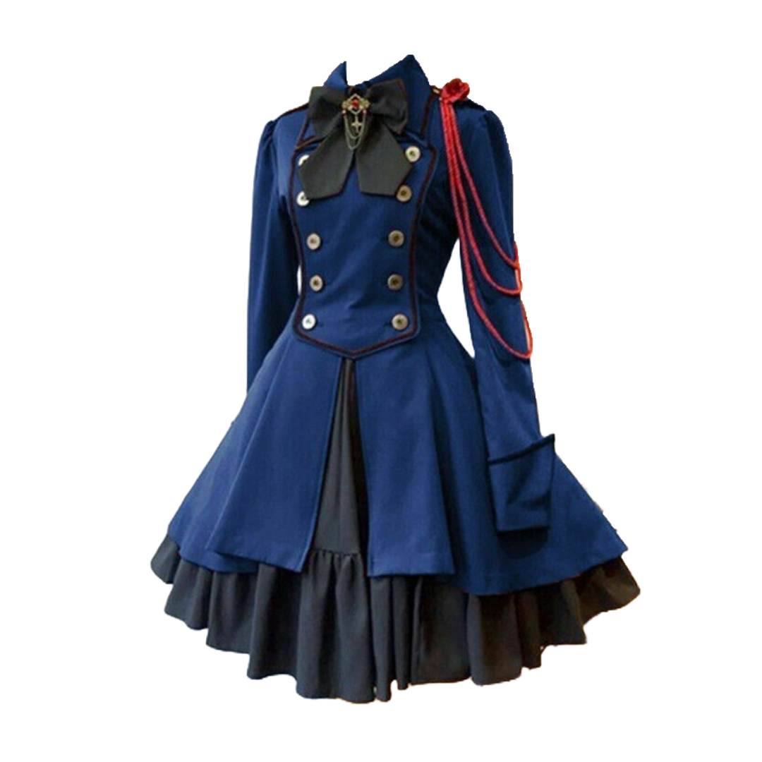 Medieval Gothic Lolita Dress Court Square Collar Halloween Cosplay Costume