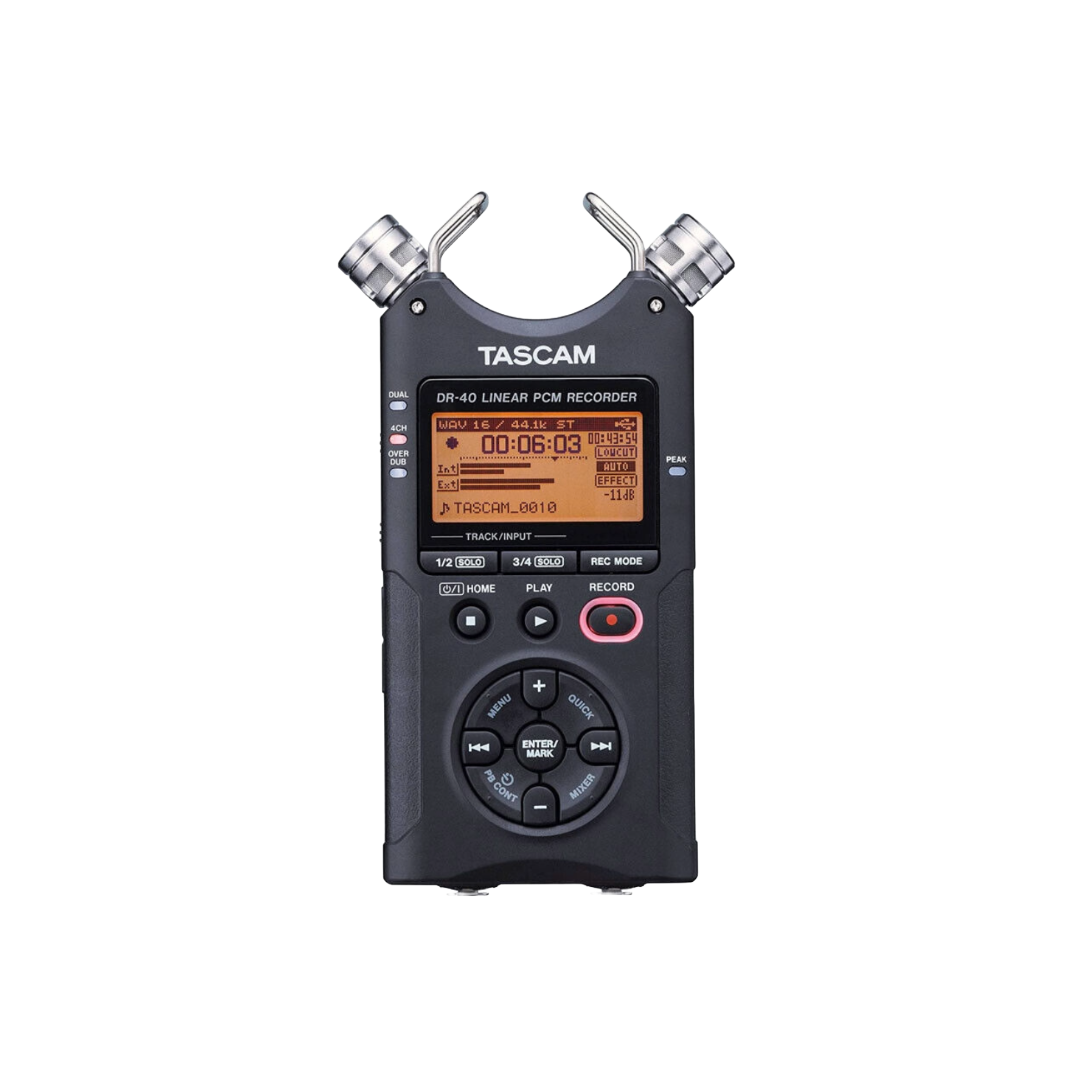 TASCAM DR-40X Linear PCM Handheld Digital Recorder Used Device Only