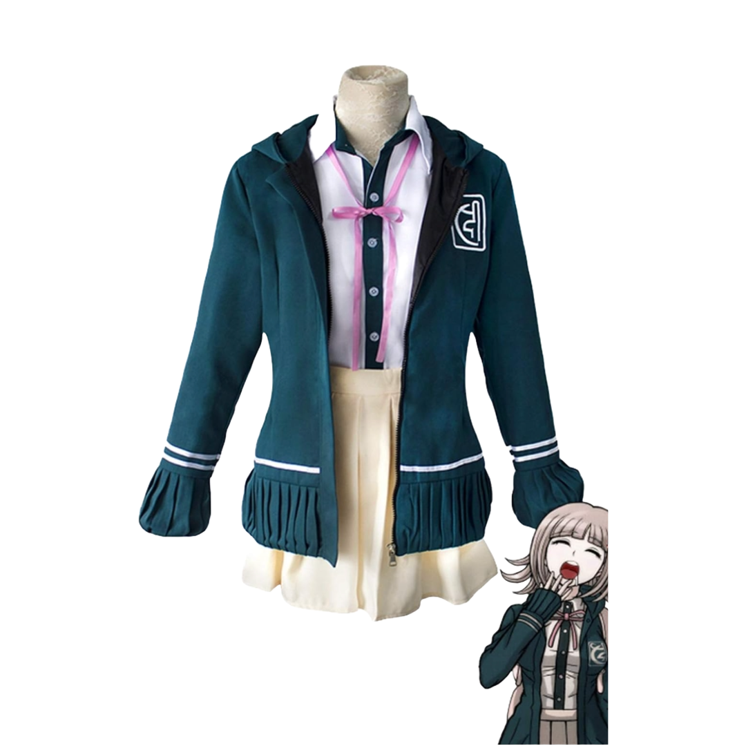 Anime Danganronpa 2 Goodbye Despair Costume Chiaki Nanami Outfit