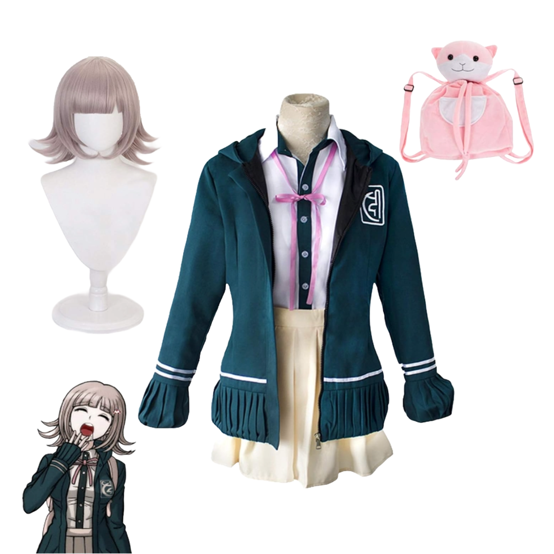 Anime Danganronpa 2 Goodbye Despair Costume Chiaki Nanami Outfit