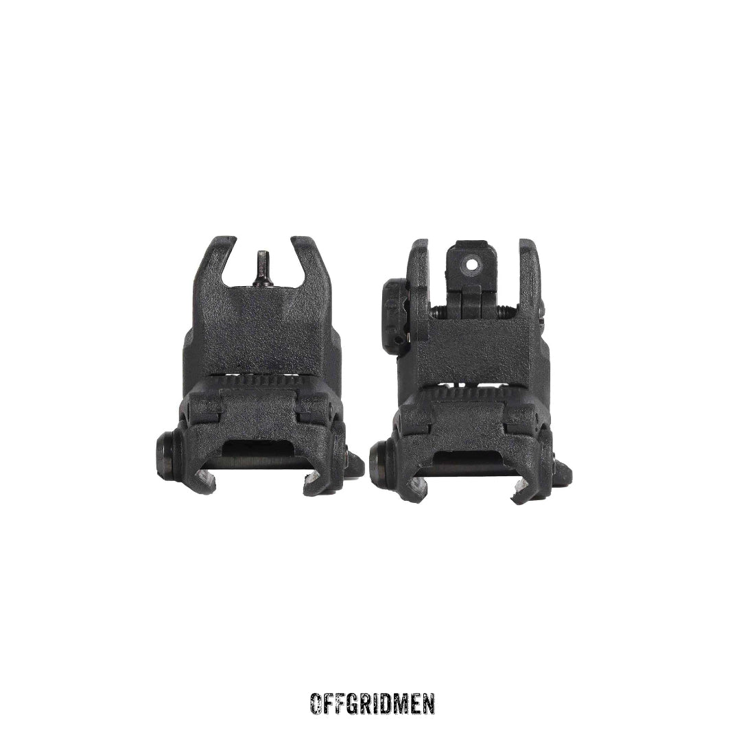 Flip Up Sights Front & Rear Folding Lightweight Sights NEW