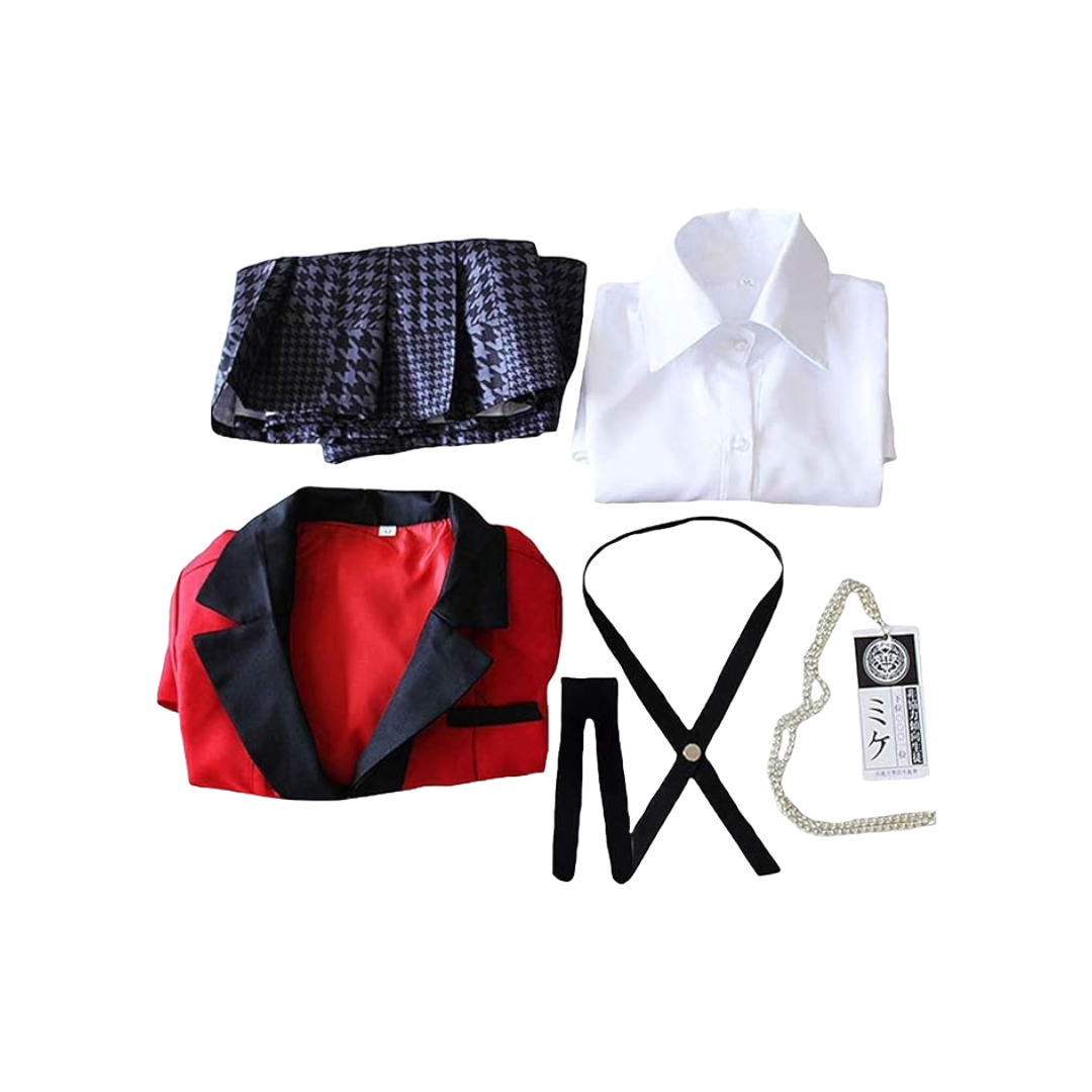 Rickem Anime Halloween Cosplay Yumeko Costume Runa Cosplay School Uniform Full Set for Women