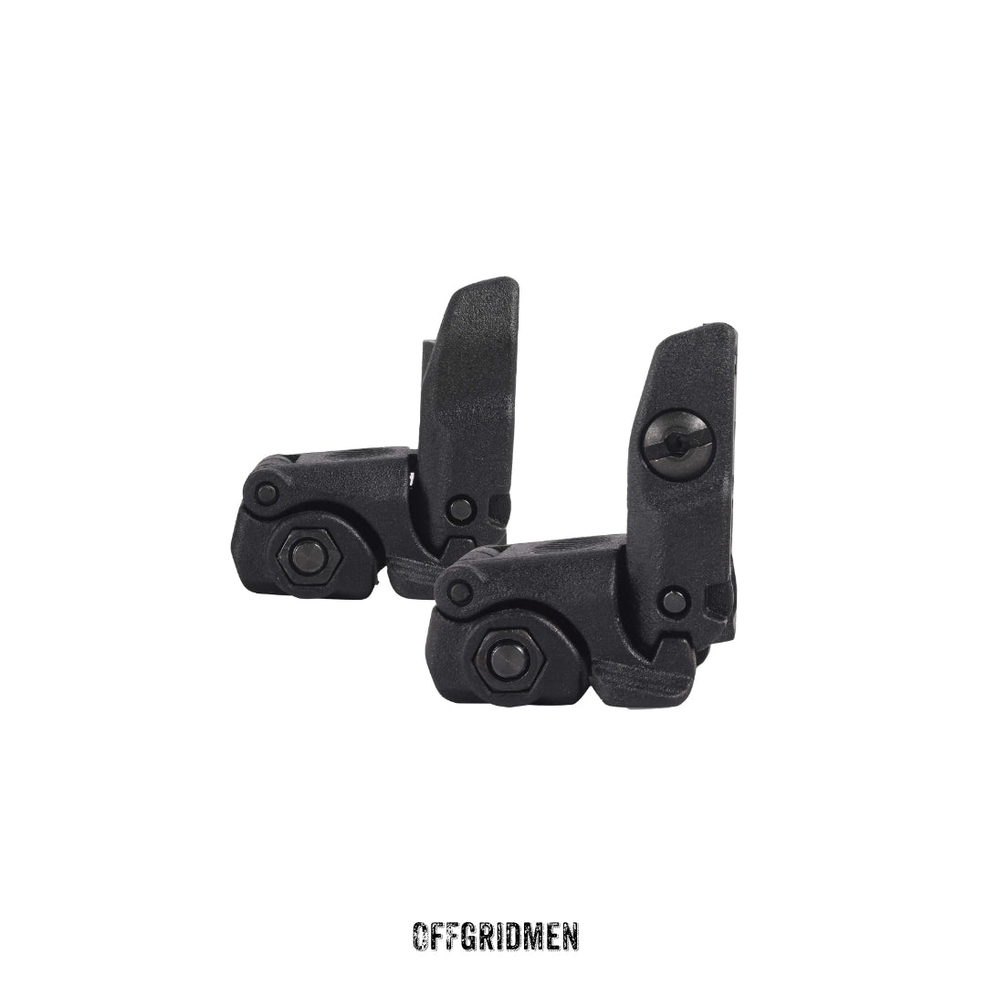 Flip Up Sights Front & Rear Folding Lightweight Sights NEW