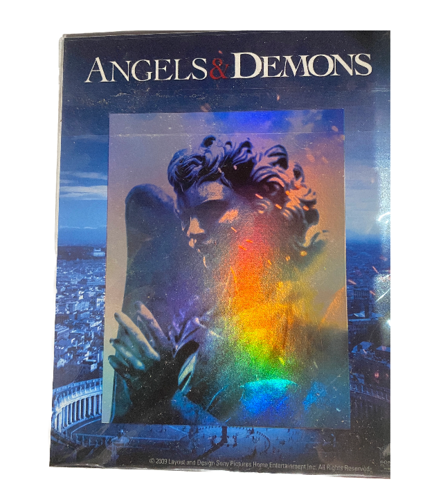 Angels & Demons promotional holofoil double sided card 4.5x6