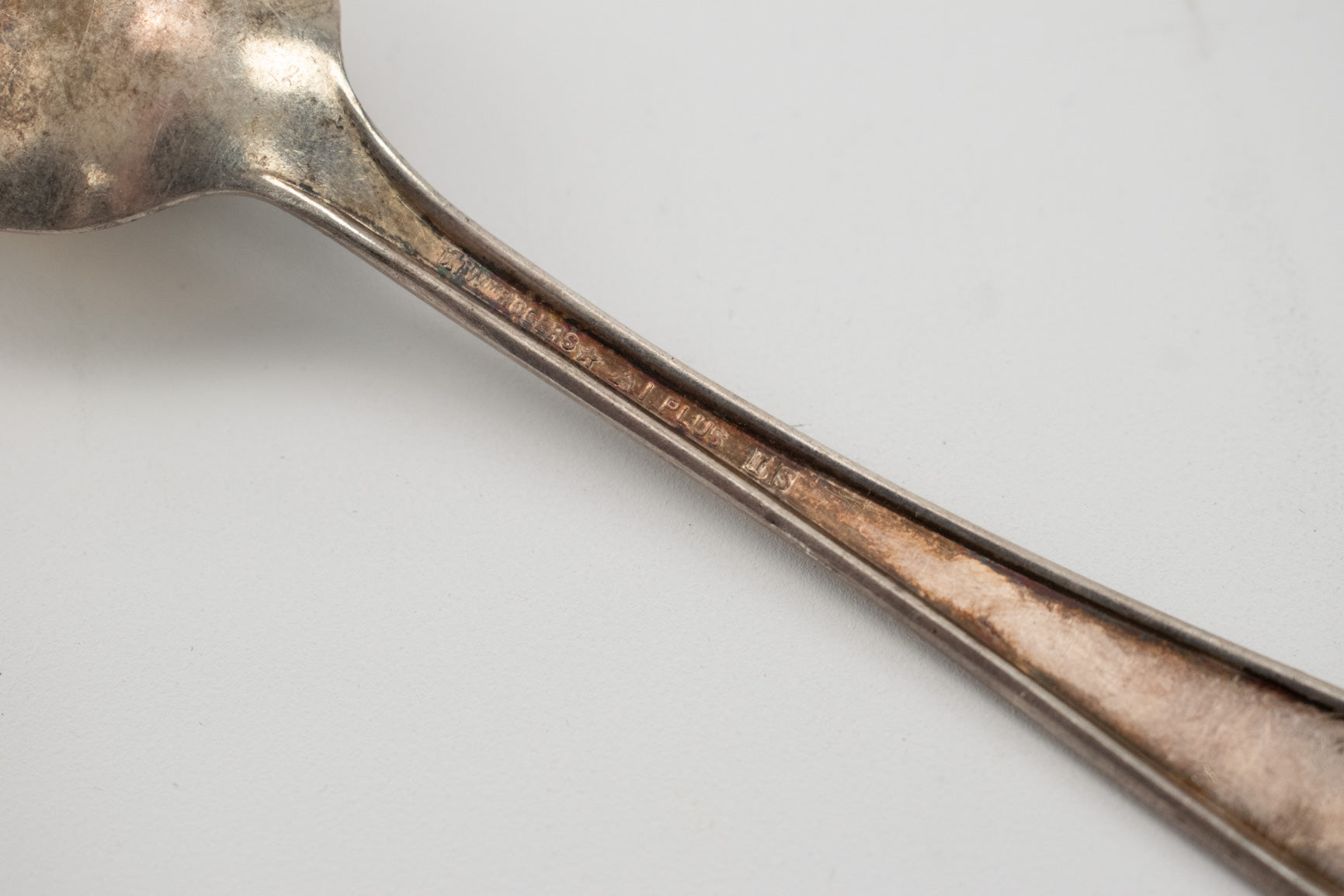Vintage Pure Silver Spoon 6inch WM Rogers A1 Plus Used Table Spoon