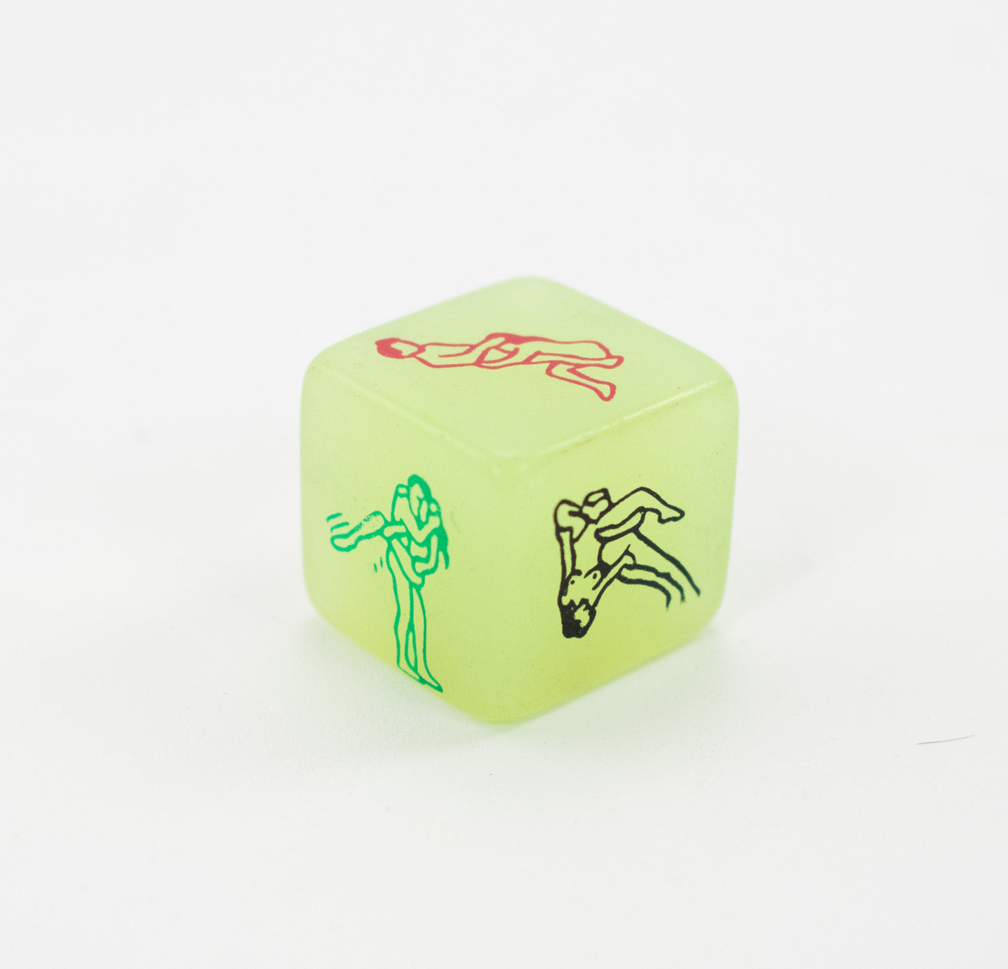 Glow in the Dark Sexual Position Playing Dice Green