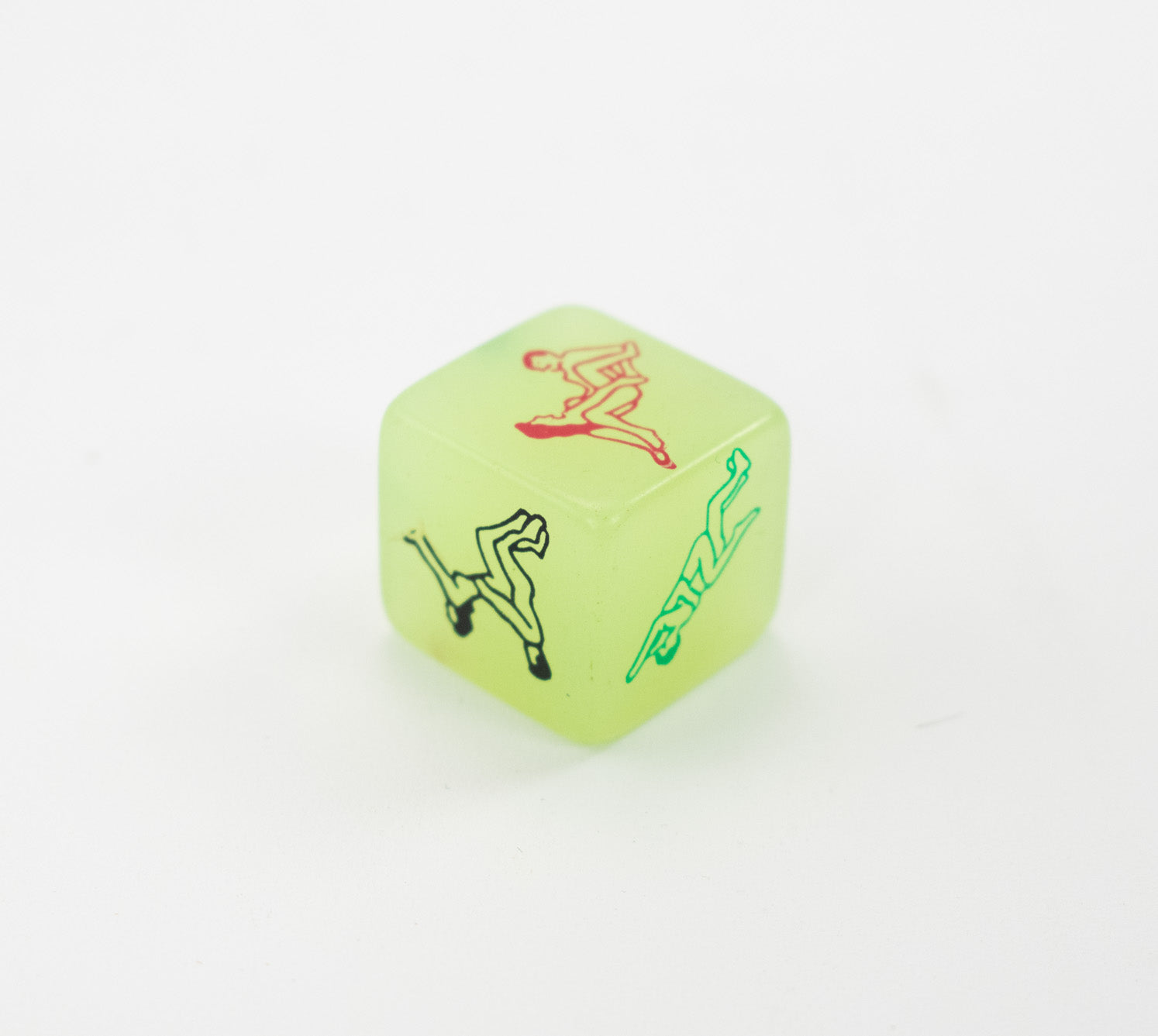 Glow in the Dark Sexual Position Playing Dice Green