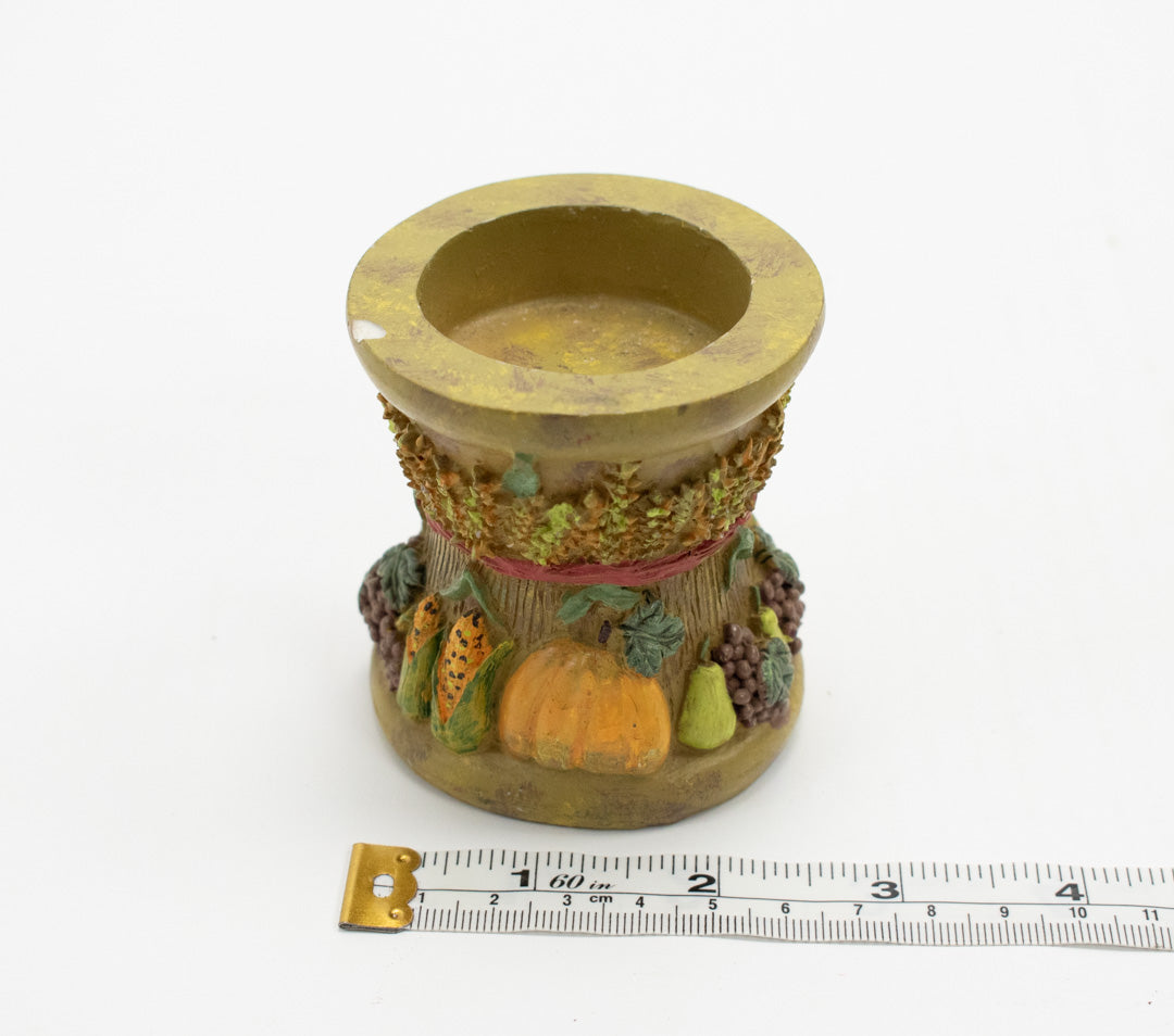 Garden Pumpkin Farm Candle Holder 3 inch Set