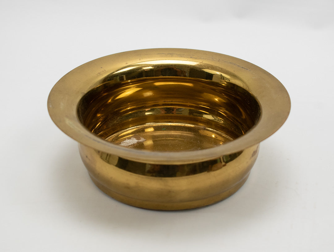 Vintage Bates Brass of Birmingham Made In England Gold Bowl Used