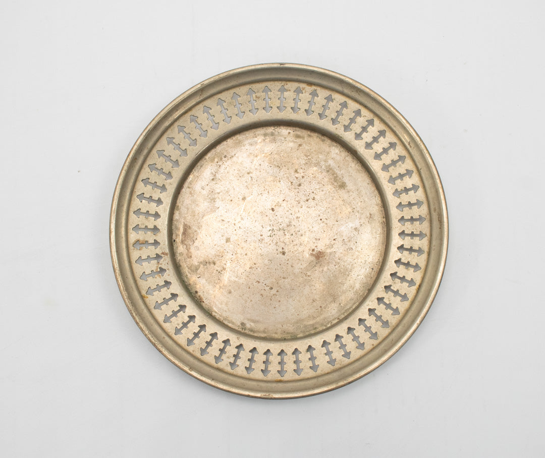 Brass Plate Used Vintage EPNS