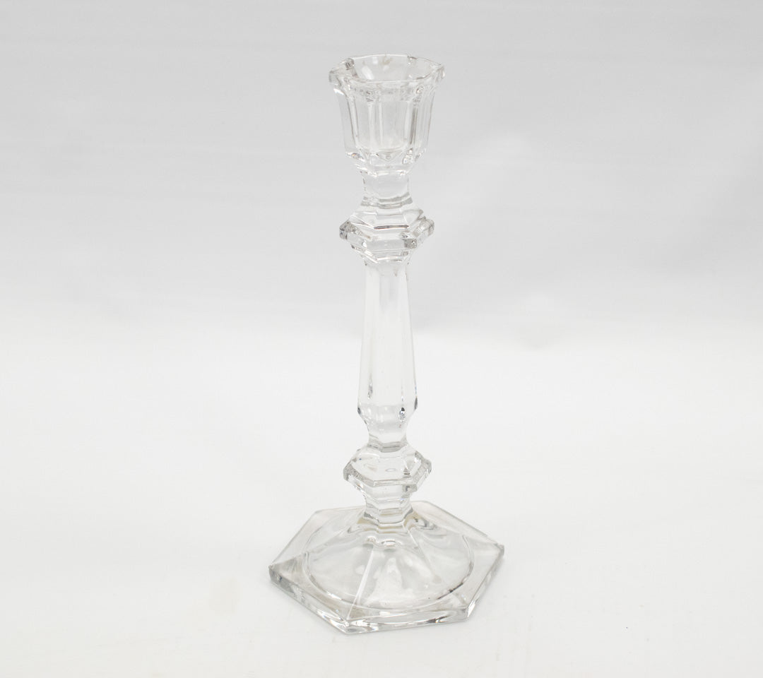 Romania Made Exclusive Crystal Candle Stick Standing 10In Used