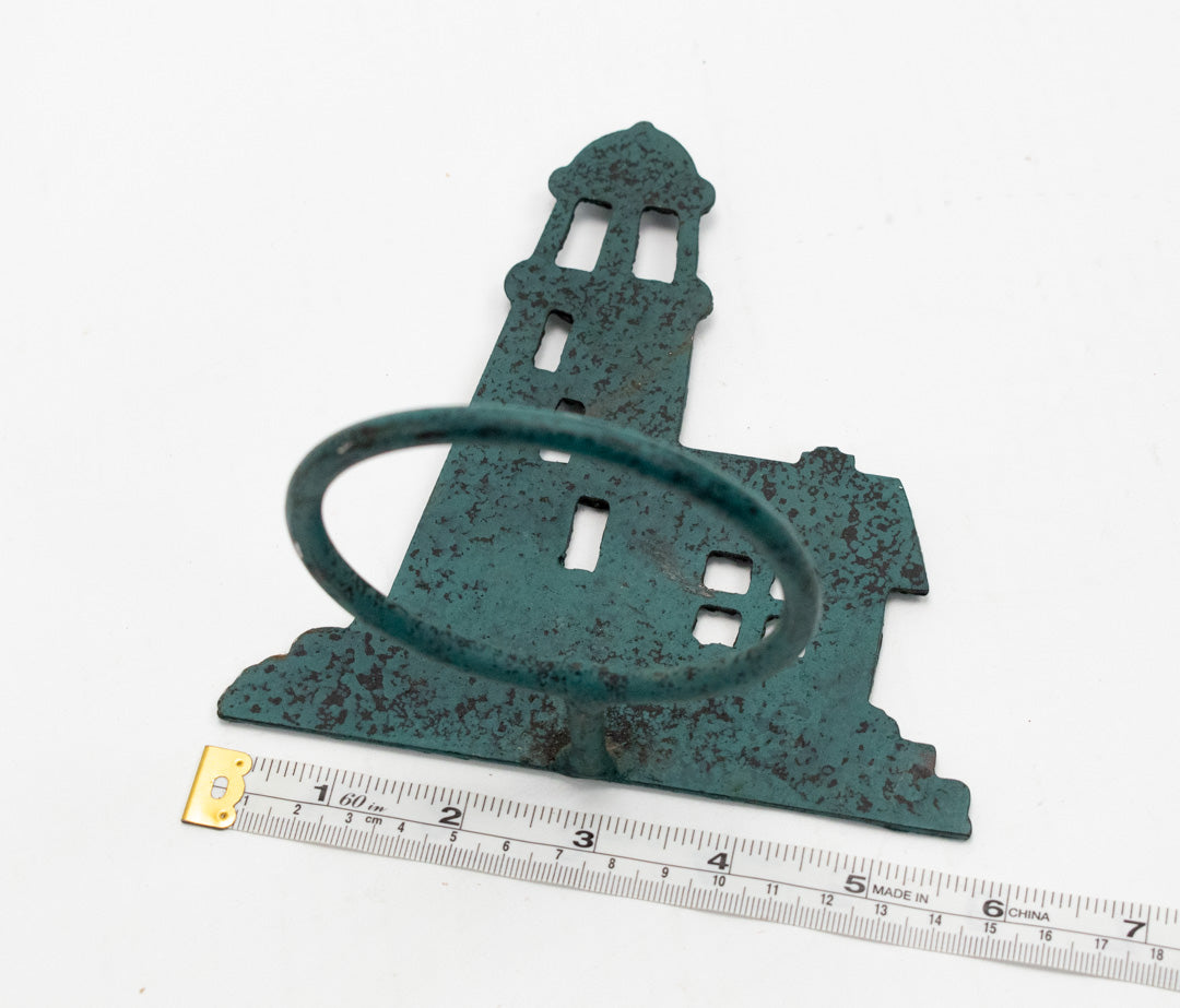 Lighthouse Candle Holder Green Wall Decoration Used