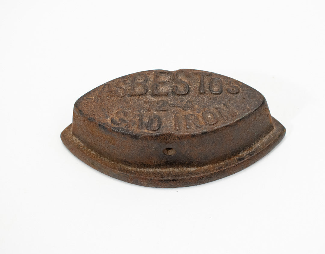 Antique Asbestos Sad Iron 72-A. Missing Handle