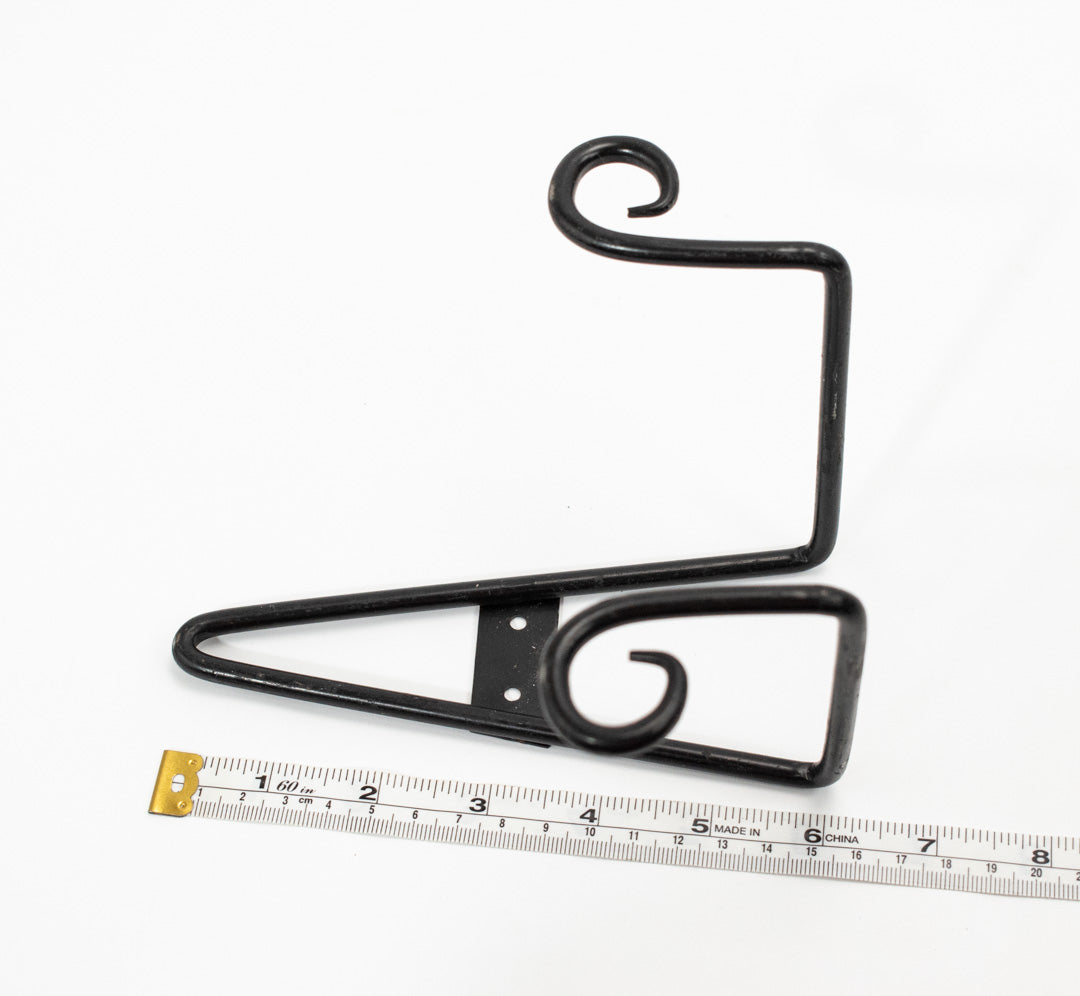 Wall Mount Display Metal Rack Black Used 6inch