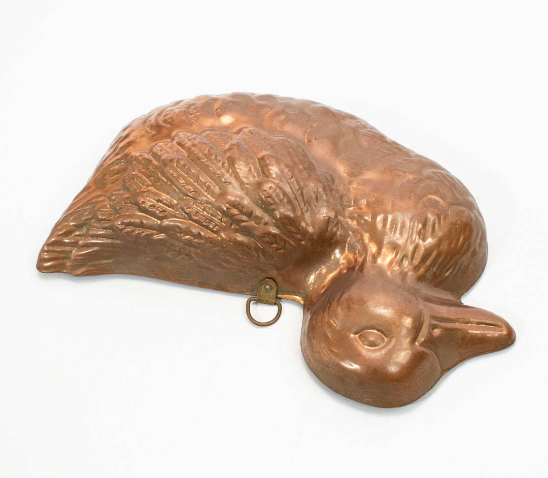 Decorative Chicken Tin Metal Bronze Country Farmhouse Decor Used