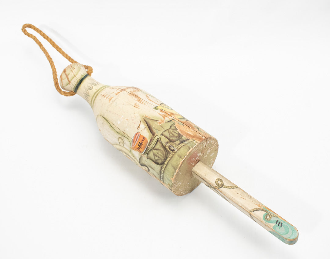 Unique Wooden Captain Buoy Colorful Hanging Decor