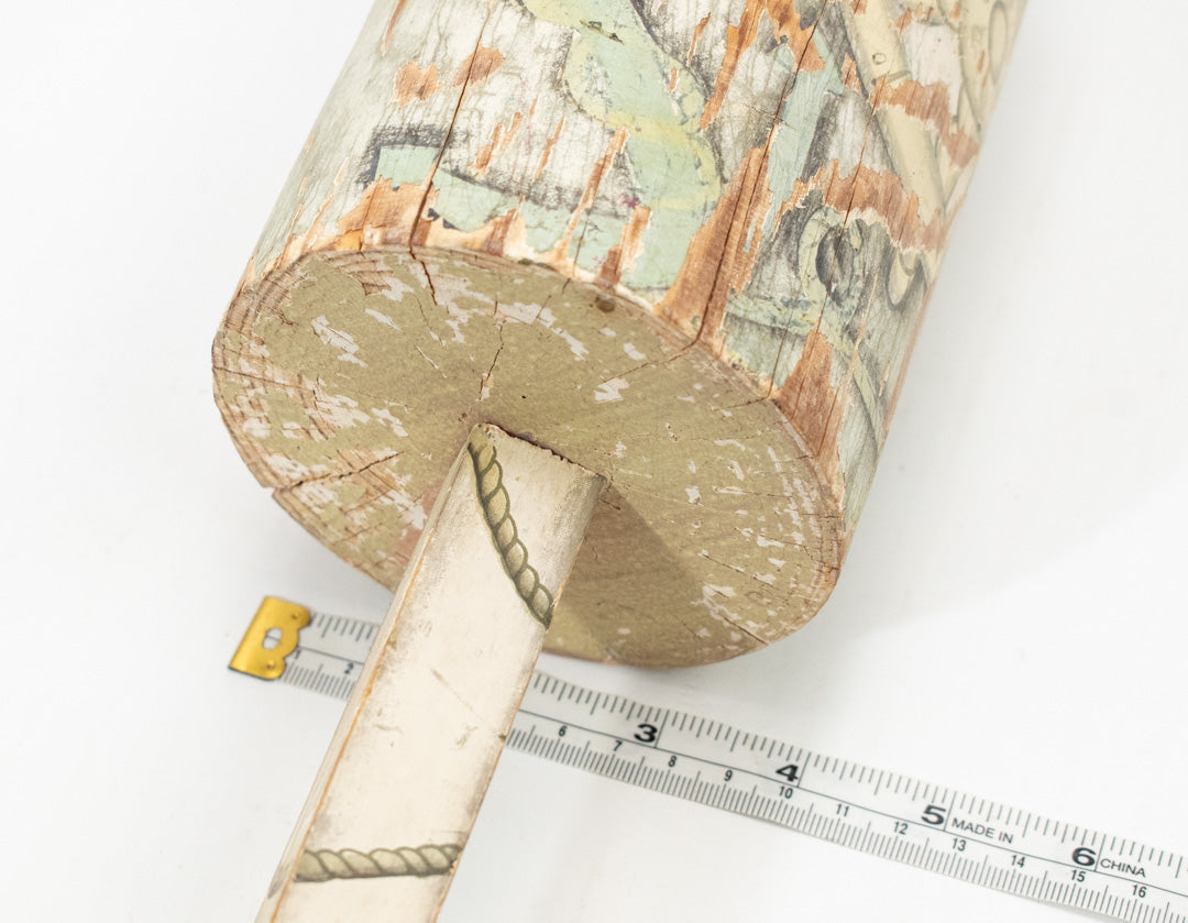 Unique Wooden Captain Buoy Colorful Hanging Decor