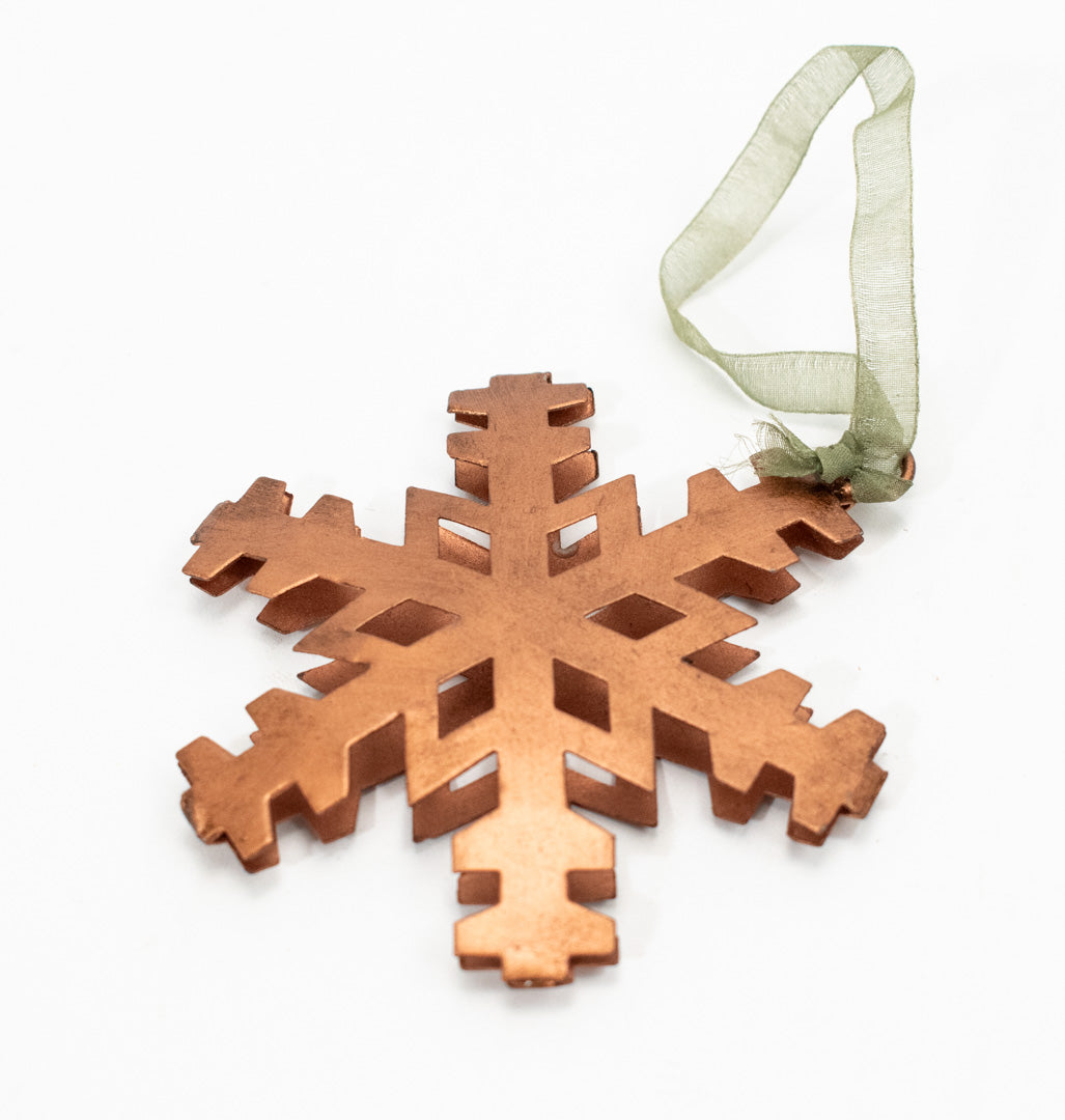 Christmas Ornament Snow Flake Used Hanging Tree Decor