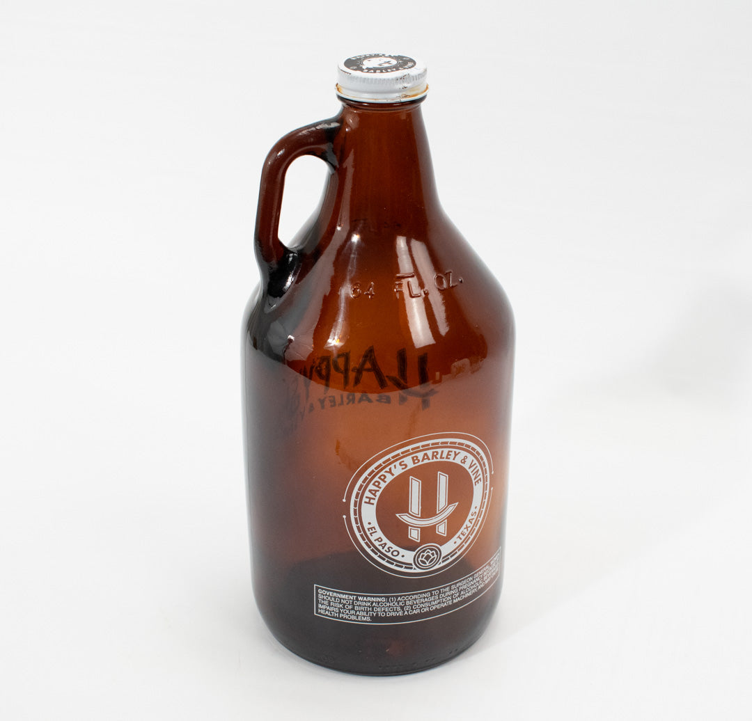 Happy’s Barley & Wine Jar El Paso Texas 64Oz Collectible Beer Jars Jug