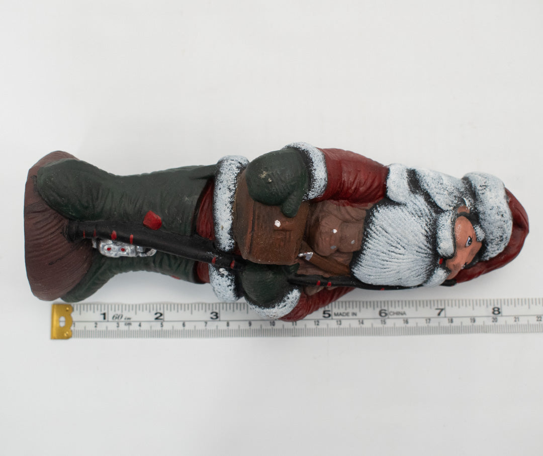 Santa Hand Painted Hermitage Pottery 1995 Limited Edition Fine Ceramic Sportsman