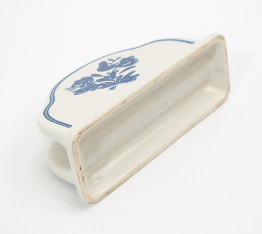 Vintage Napkin Holder White Table top Napkins Holder USED