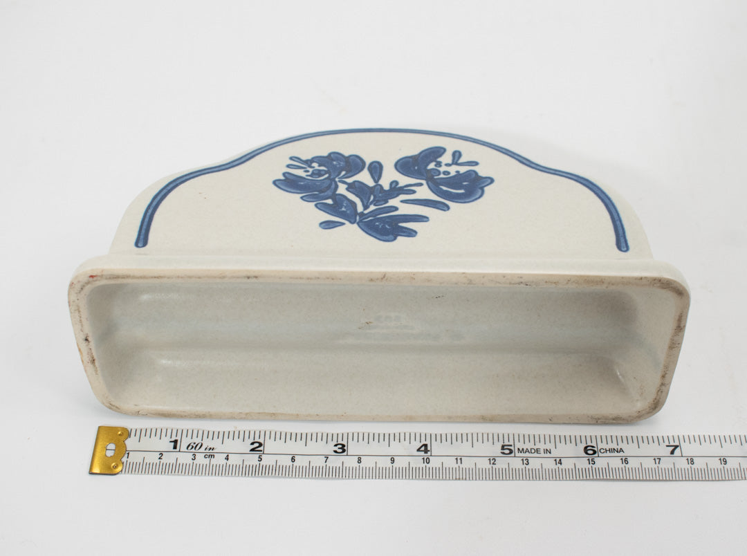 Vintage Napkin Holder White Table top Napkins Holder USED