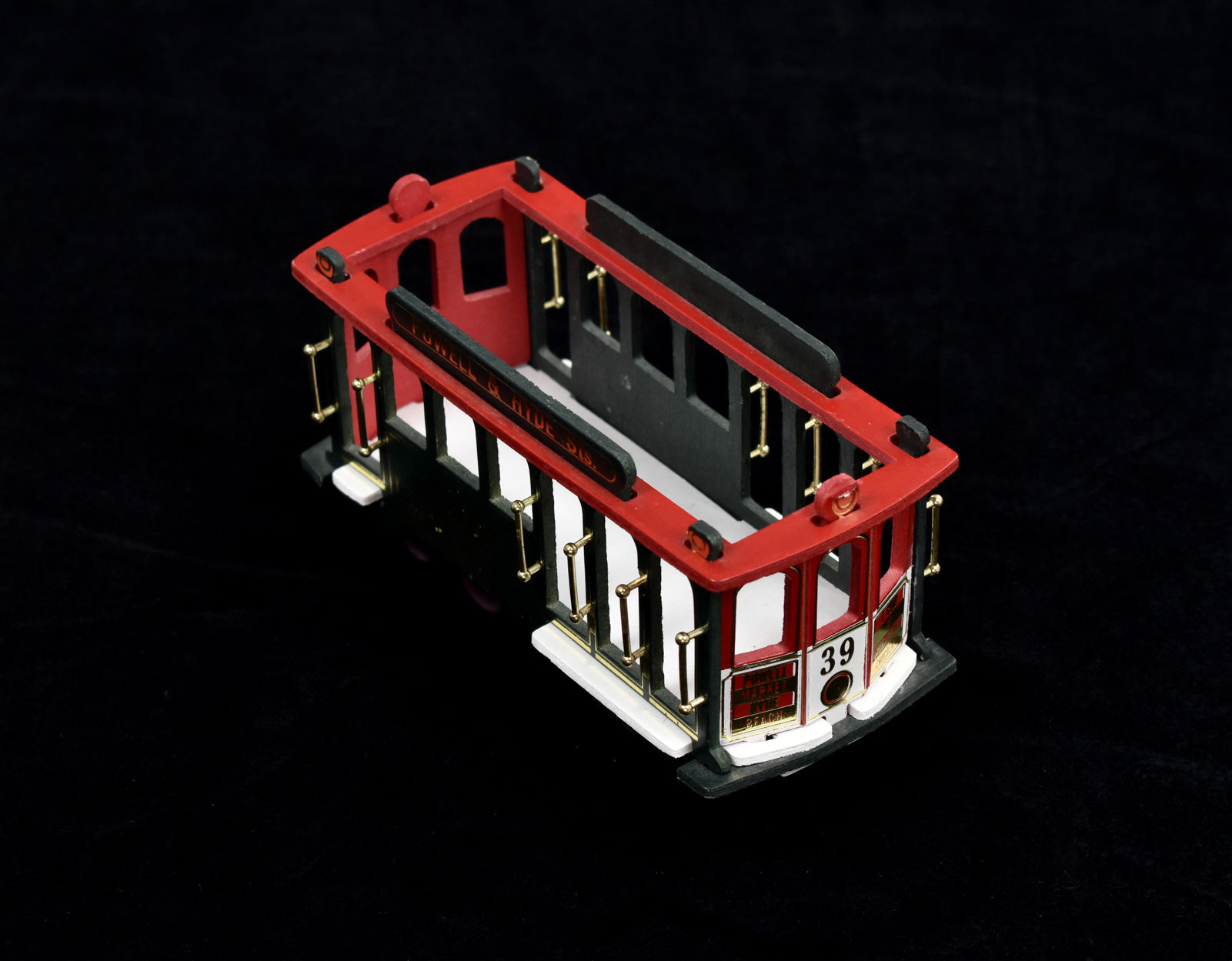 Ghirardelli Cable Car Train Chocolate Gift Train Used Red Green