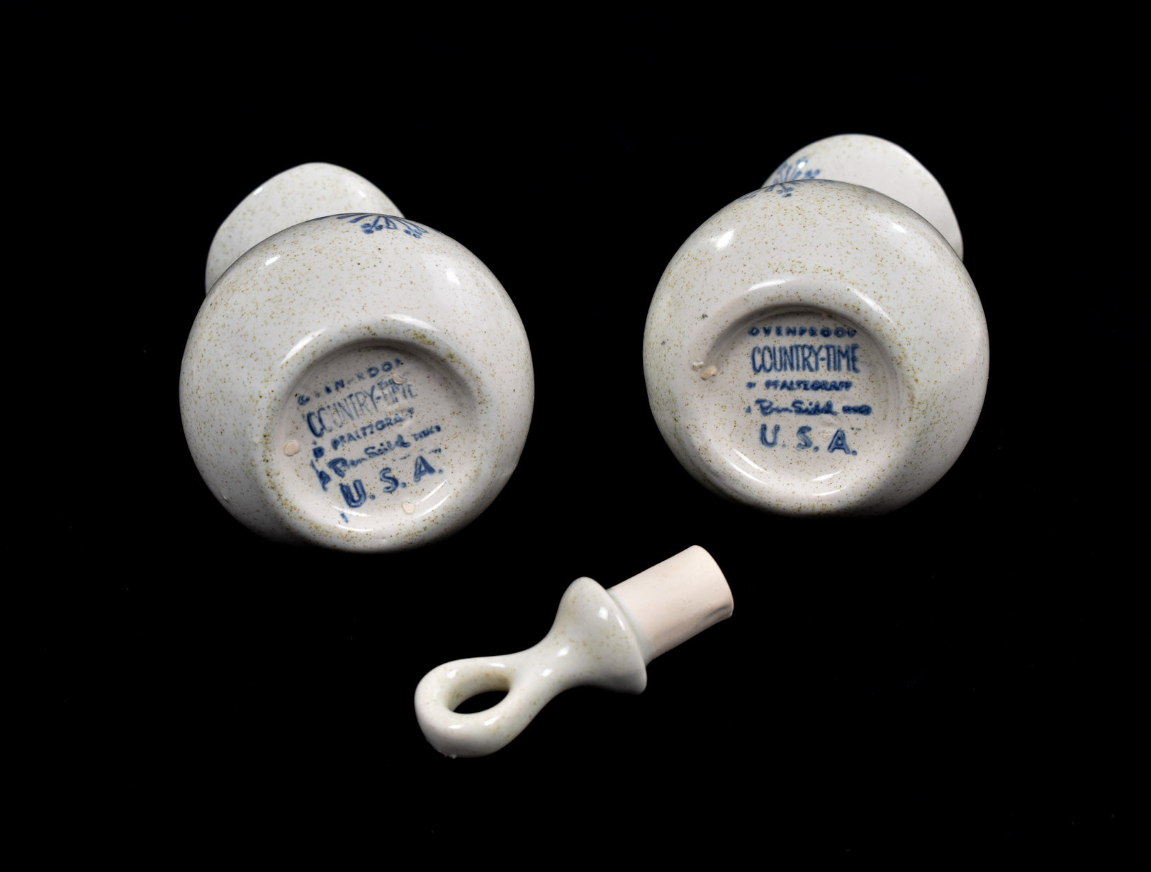 Mid-Century Modern Country Time Phaltzgraff Cruet with Stopper by Ben Seibel x2