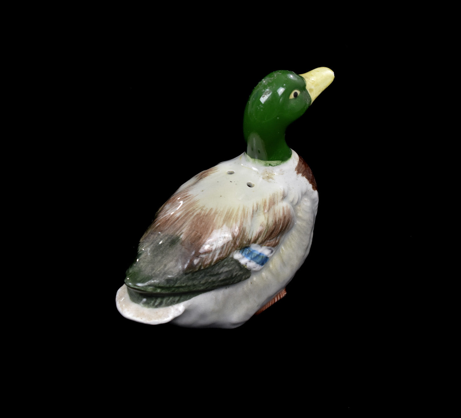 Mallard Duck Ceramic Salt Shakers Handcrafted by Otagiri Japan Missing Cork