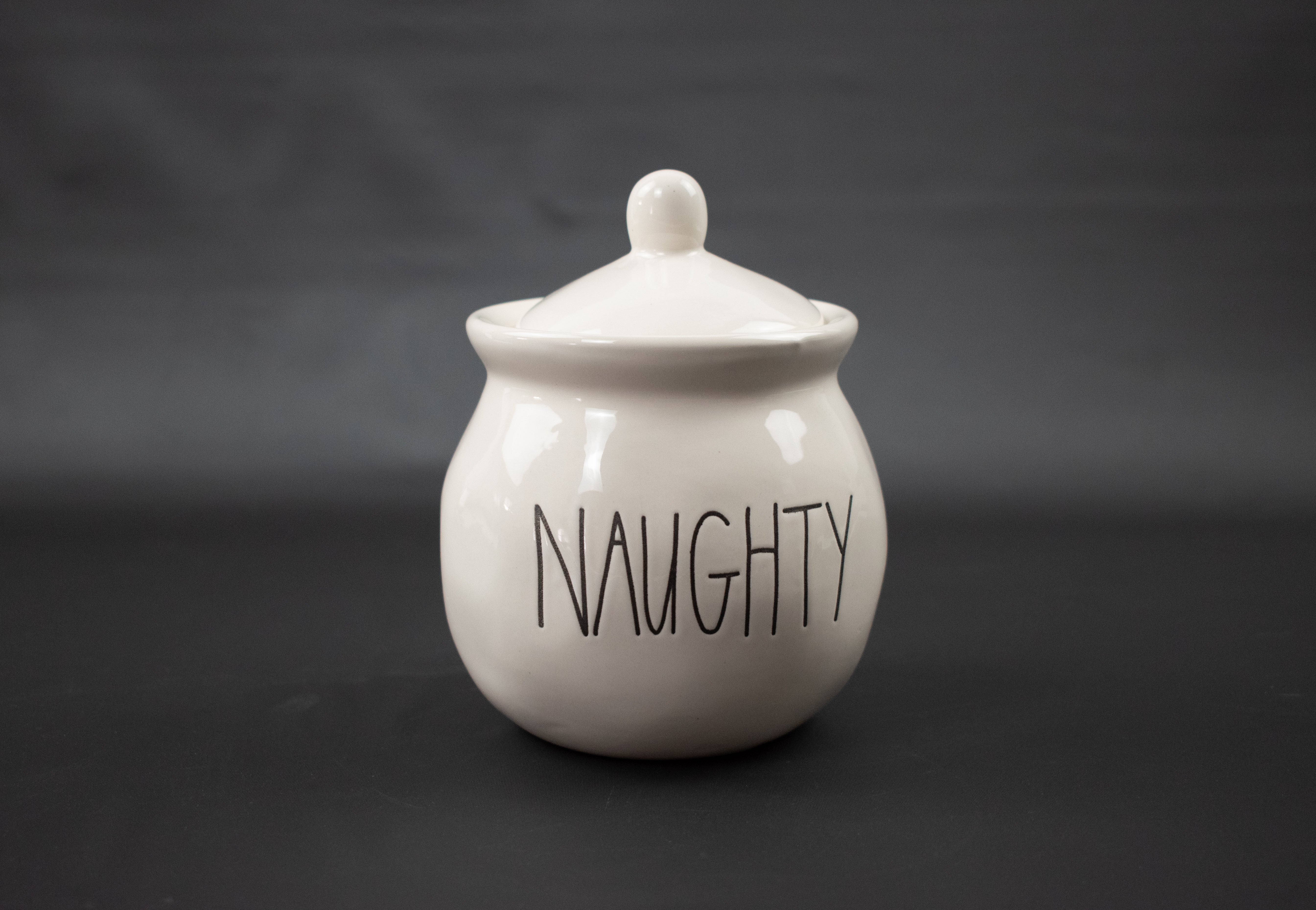 Rae Dunn Naughty Ceramic Jar With Lid By Magenta