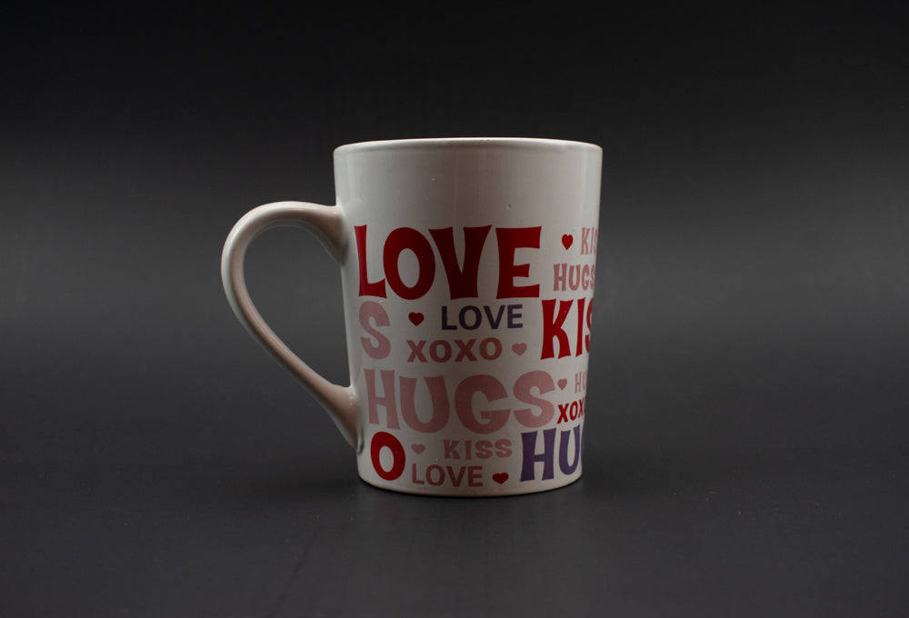 Hugs and kisses Love Coffee Cup Used Royal Norfolk Stoneware