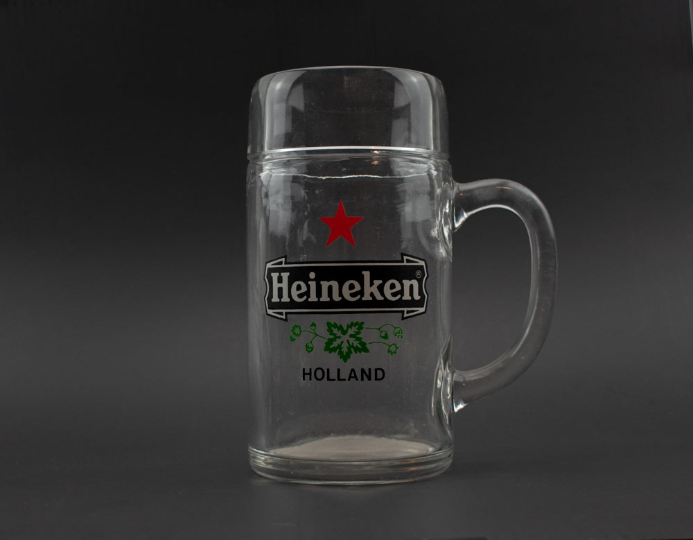 Heineken Holland Beer Glass Collectible Beer Mug Used Large