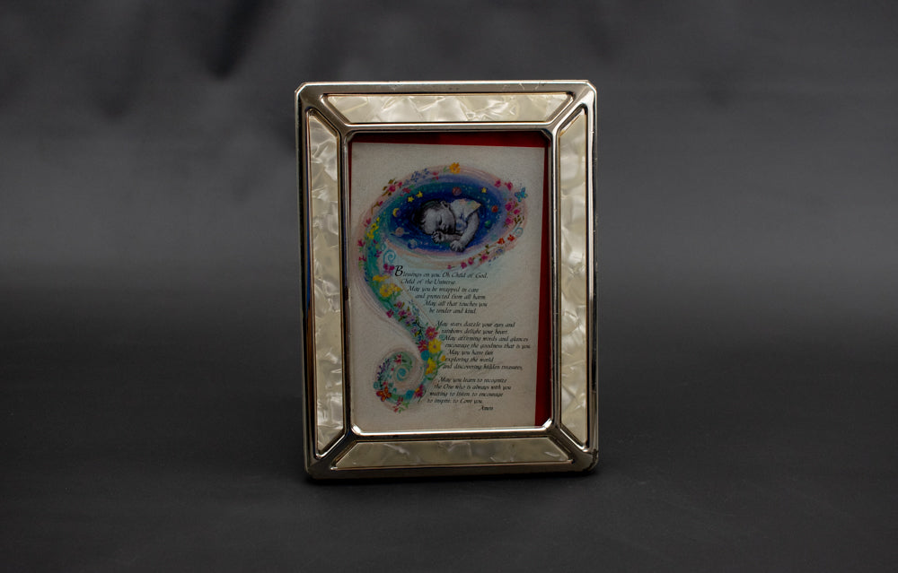 Picture Frame 4 x 6 Blessings on you Oh My child Of God Used
