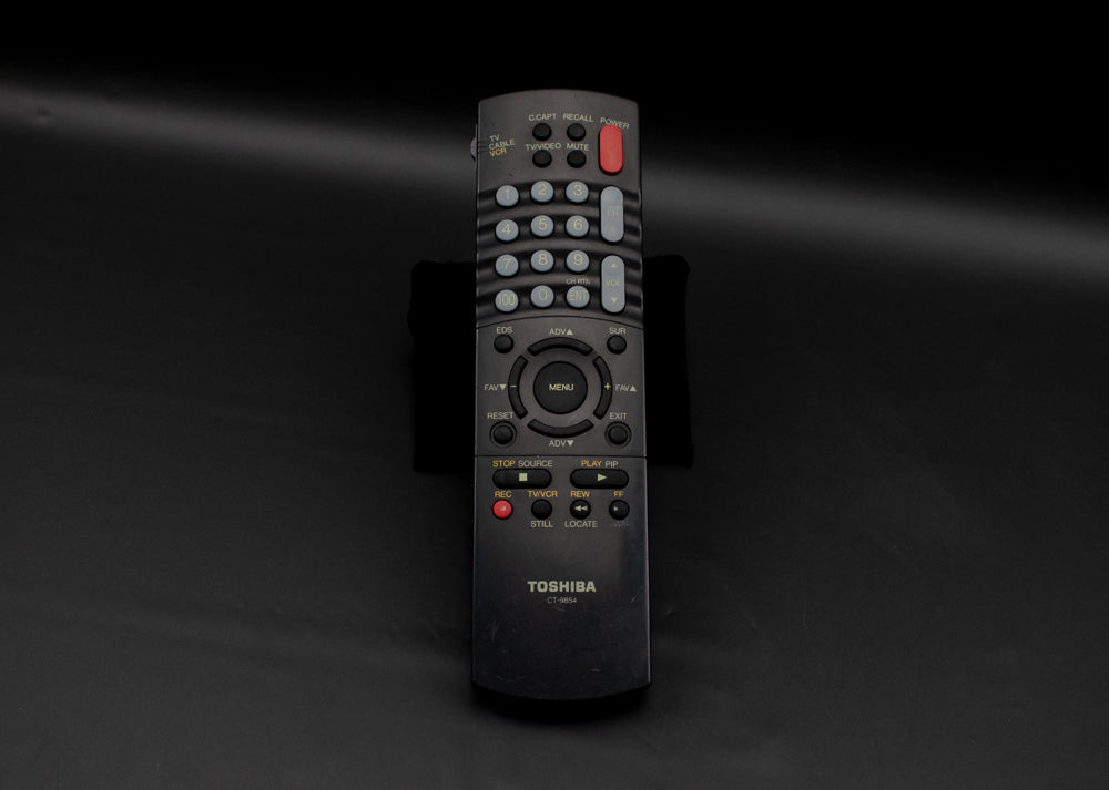 Toshiba TV - VCR Remote Control CT - 9854 Black