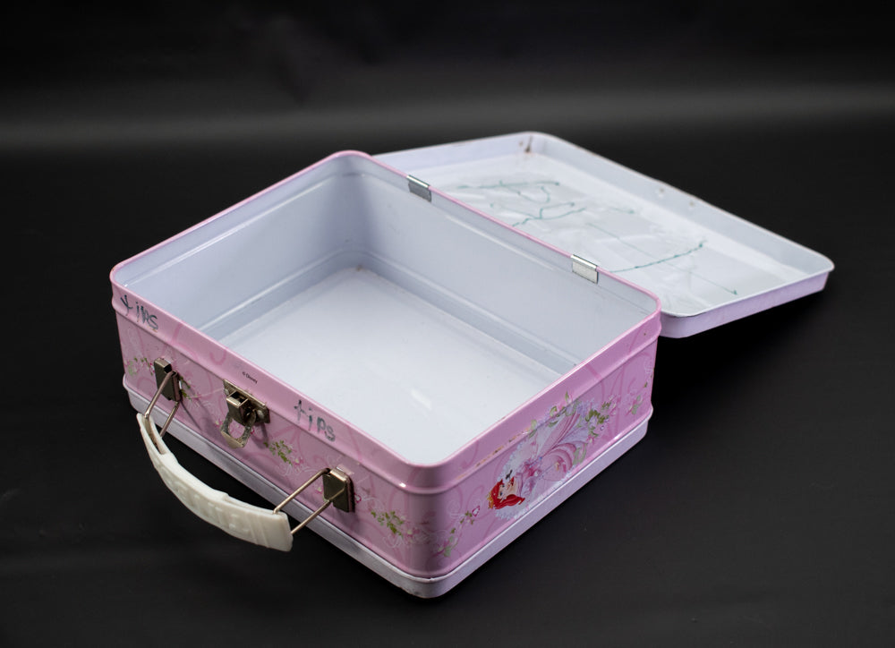 Tin Box Cinderella Lunch Box Collectible Lunch Tin Used Tiny Box Company 7x6