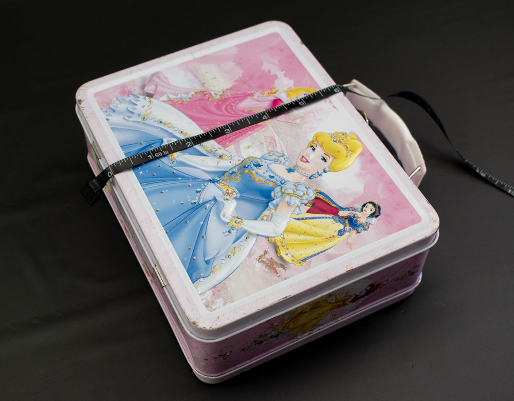 Tin Box Cinderella Lunch Box Collectible Lunch Tin Used Tiny Box Company 7x6