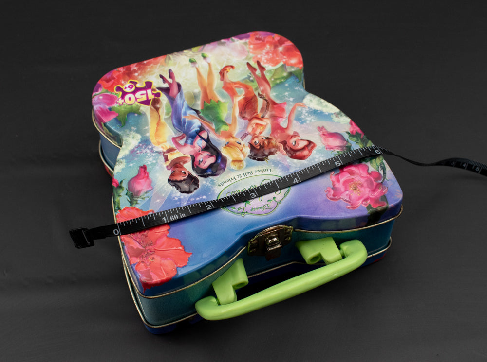 Fairies Tin Lunch Box Small Tinker bell and friends Used NO Puzzles Included