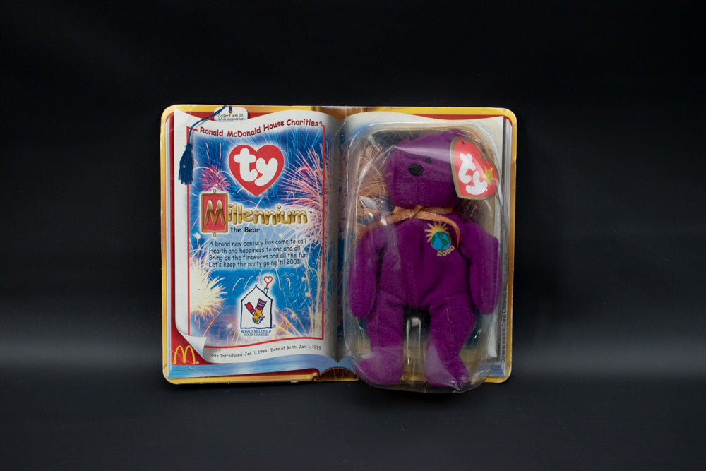 Beanie Babies Mcdonalds Millennium The Bear Purple TY 2000s