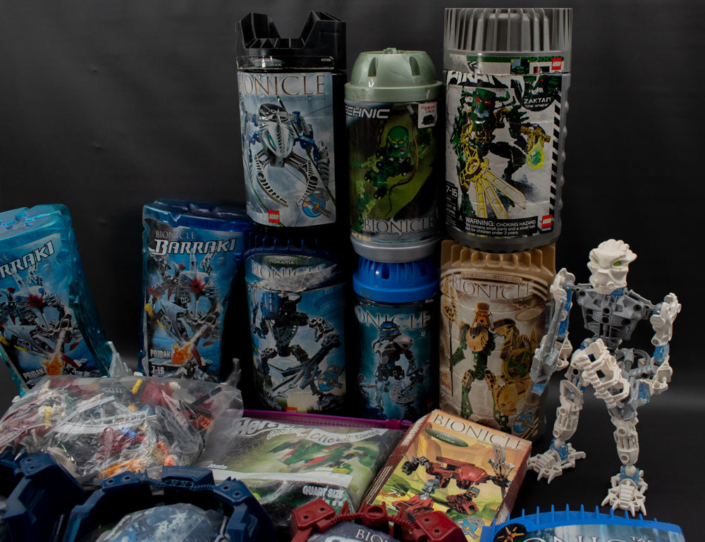 Bionicle Lego Mixed Lot 15 Bionicles and Extras Used