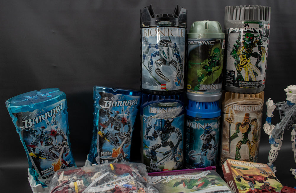 Bionicle Lego Mixed Lot 15 Bionicles and Extras Used