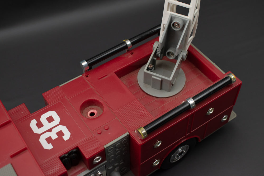 Fire Truck Toy 1992 Red FunRise Metro City Fire Department Truck