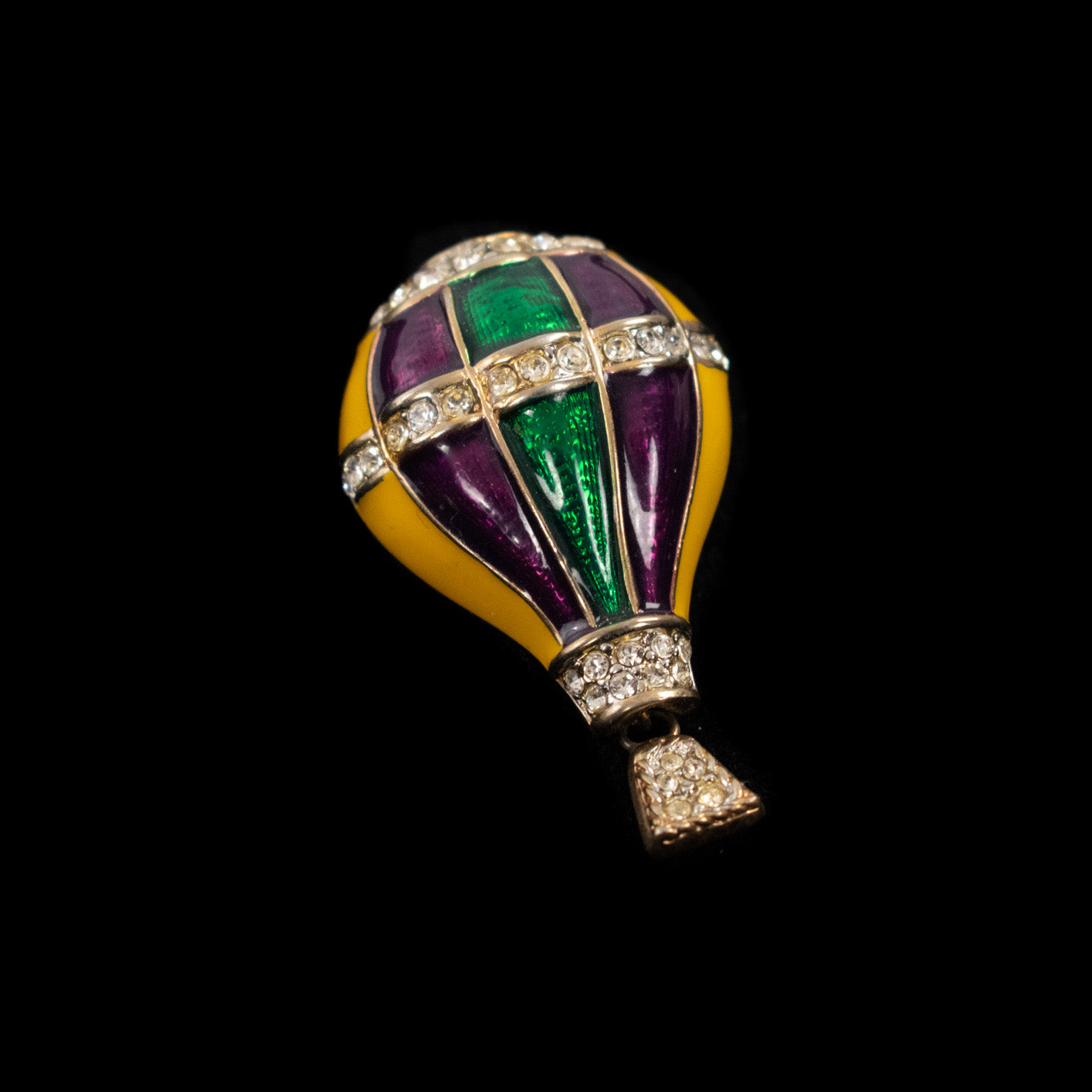 Brooch Pin Hot Air Ballon Pin Flashy Attwood and Sawyer Used Brooch PIn Used