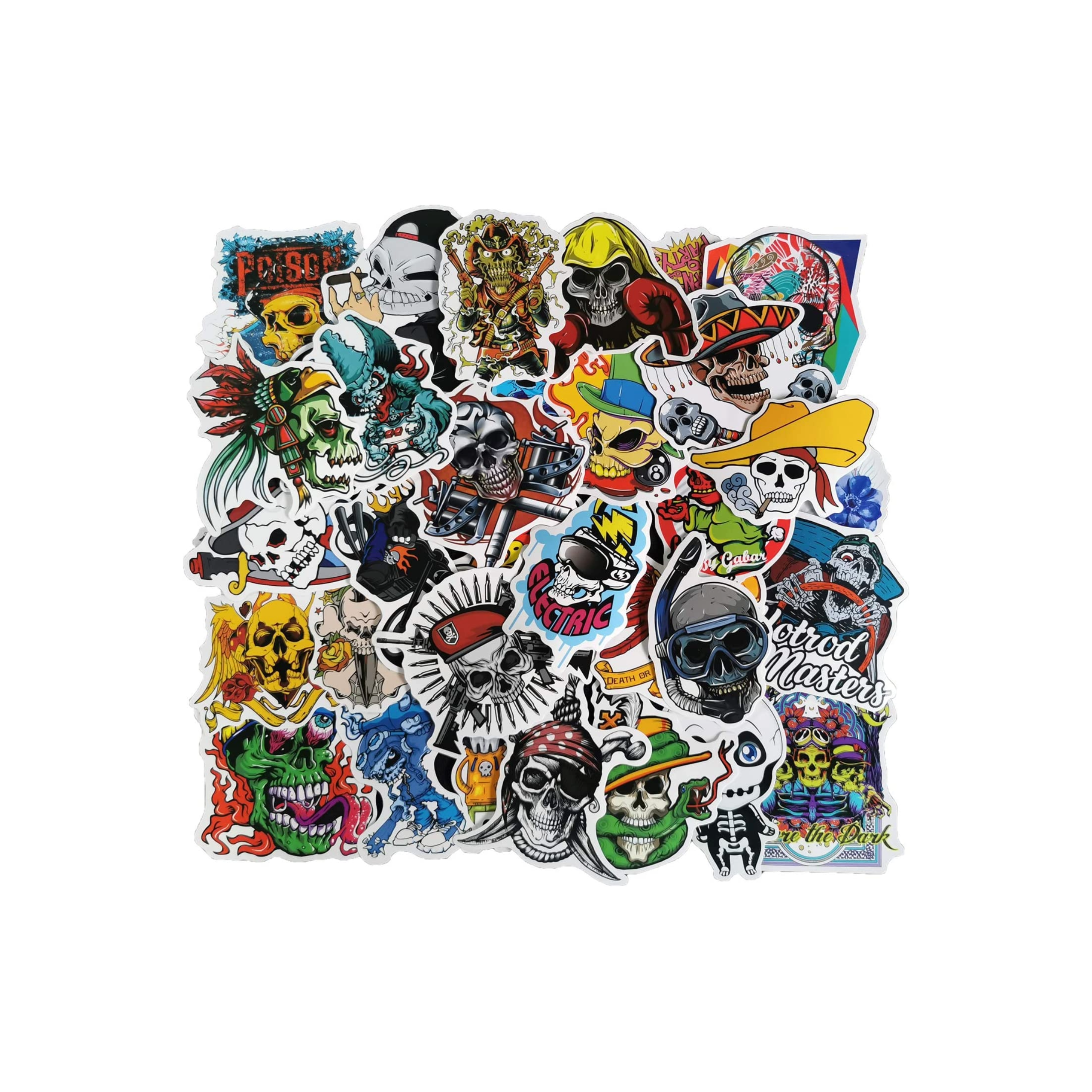 Sticker Lot Skull 001