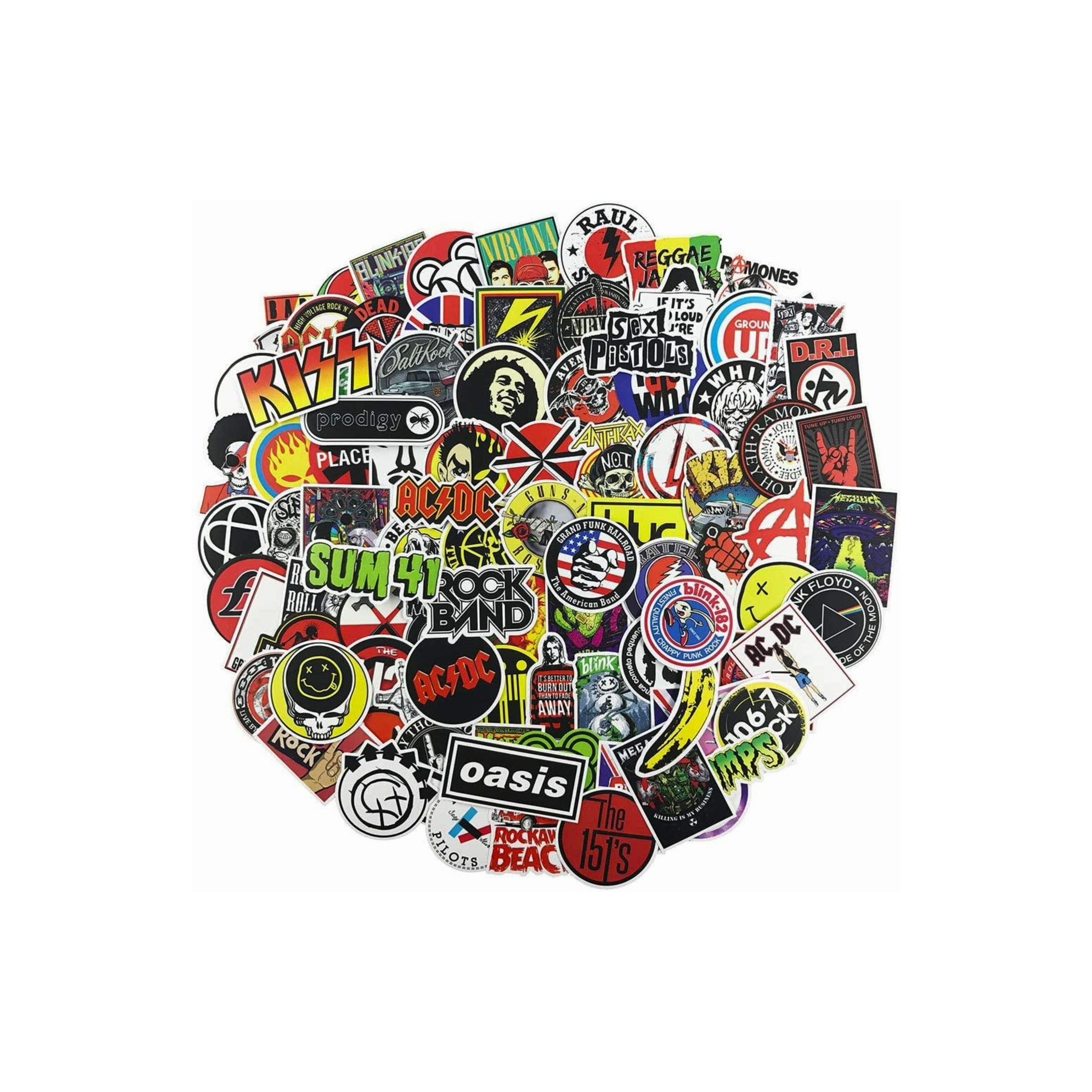 Sticker Lot Rock Bands