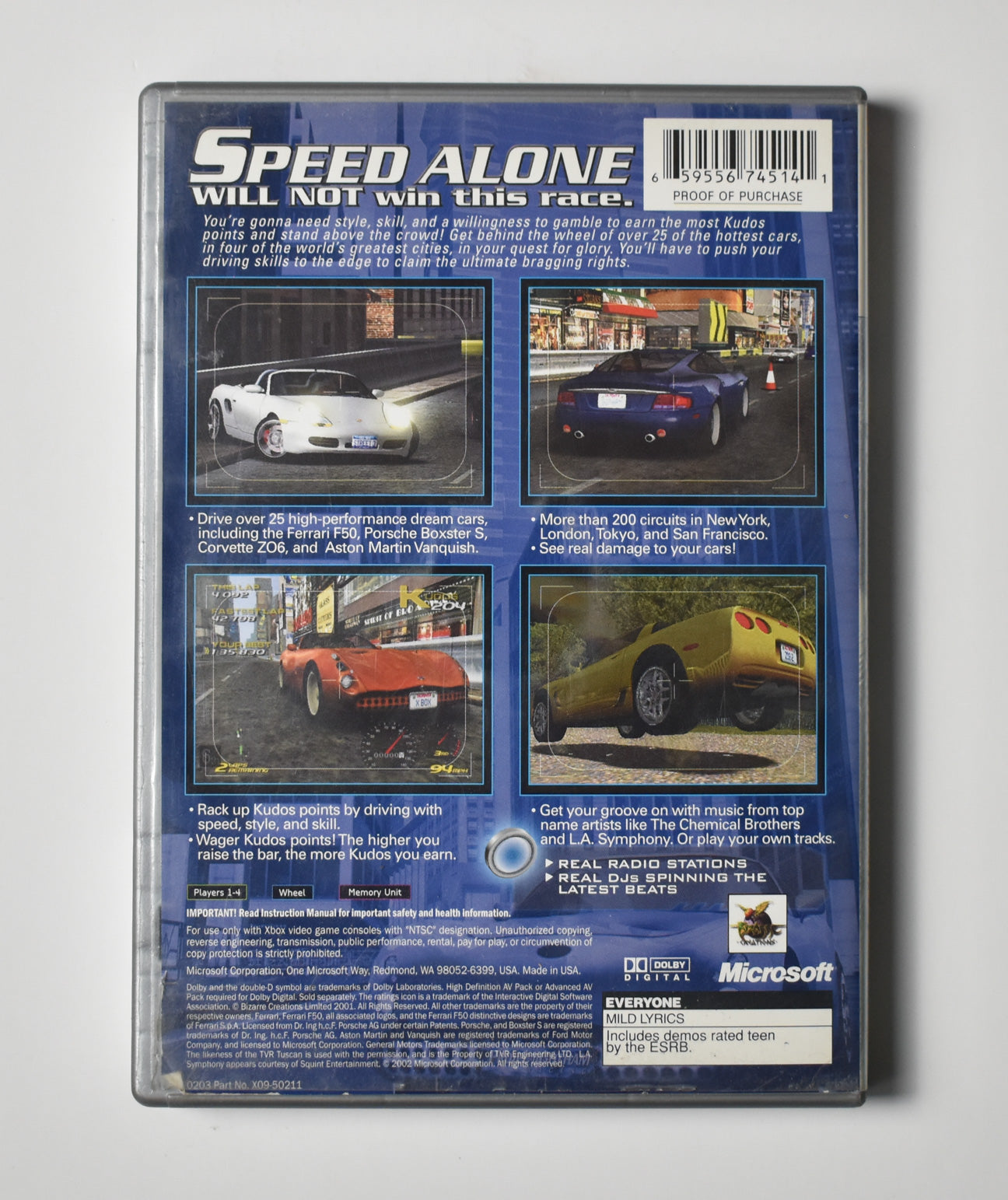 Xbox Project Gotham Racing Platinum Hits Microsoft Xbox Original USED
