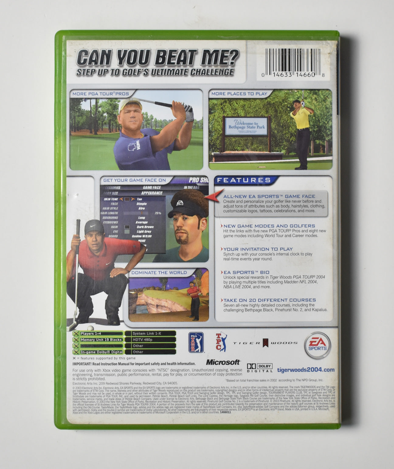 Xbox Tiger Woods PGA Tour 2004