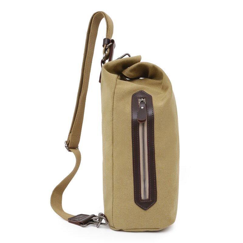 Canvas Chest Pack Men Single Backpacks Male Casual Schoolbag For Boys Travel Shoulder bags High Quality Chest Bag