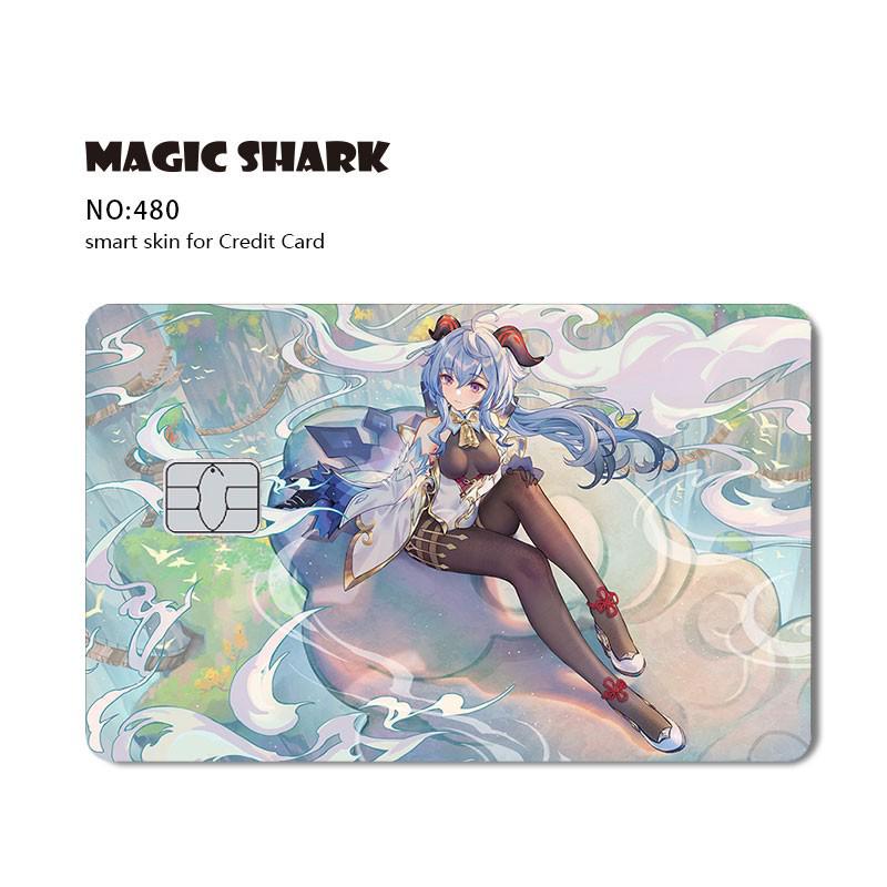 Card Anime Stylish Funny Matte 3M PVC Sticker Film Skin for Credit Card Large Small Chip
